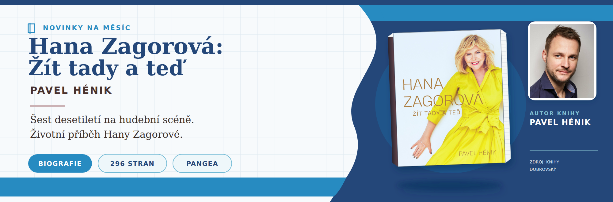 Knižní novinka Hana Zagorová: Žít tady a teď — Pavel Hénik